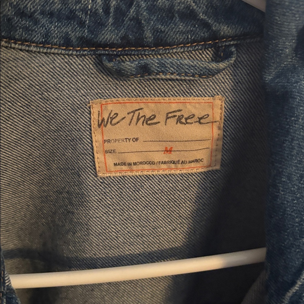 Free people All In distressed denim jacket - Picture 5 of 8